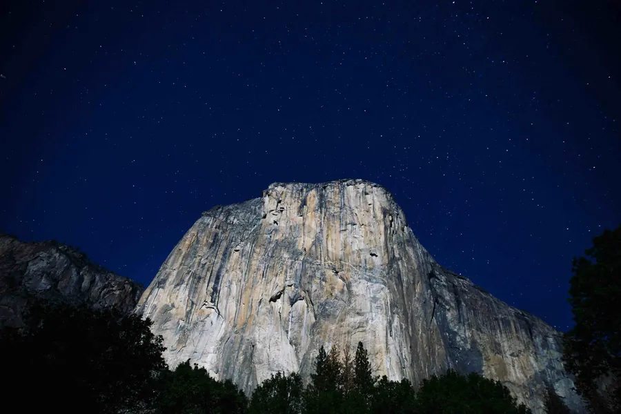 Half Dome de nuit.