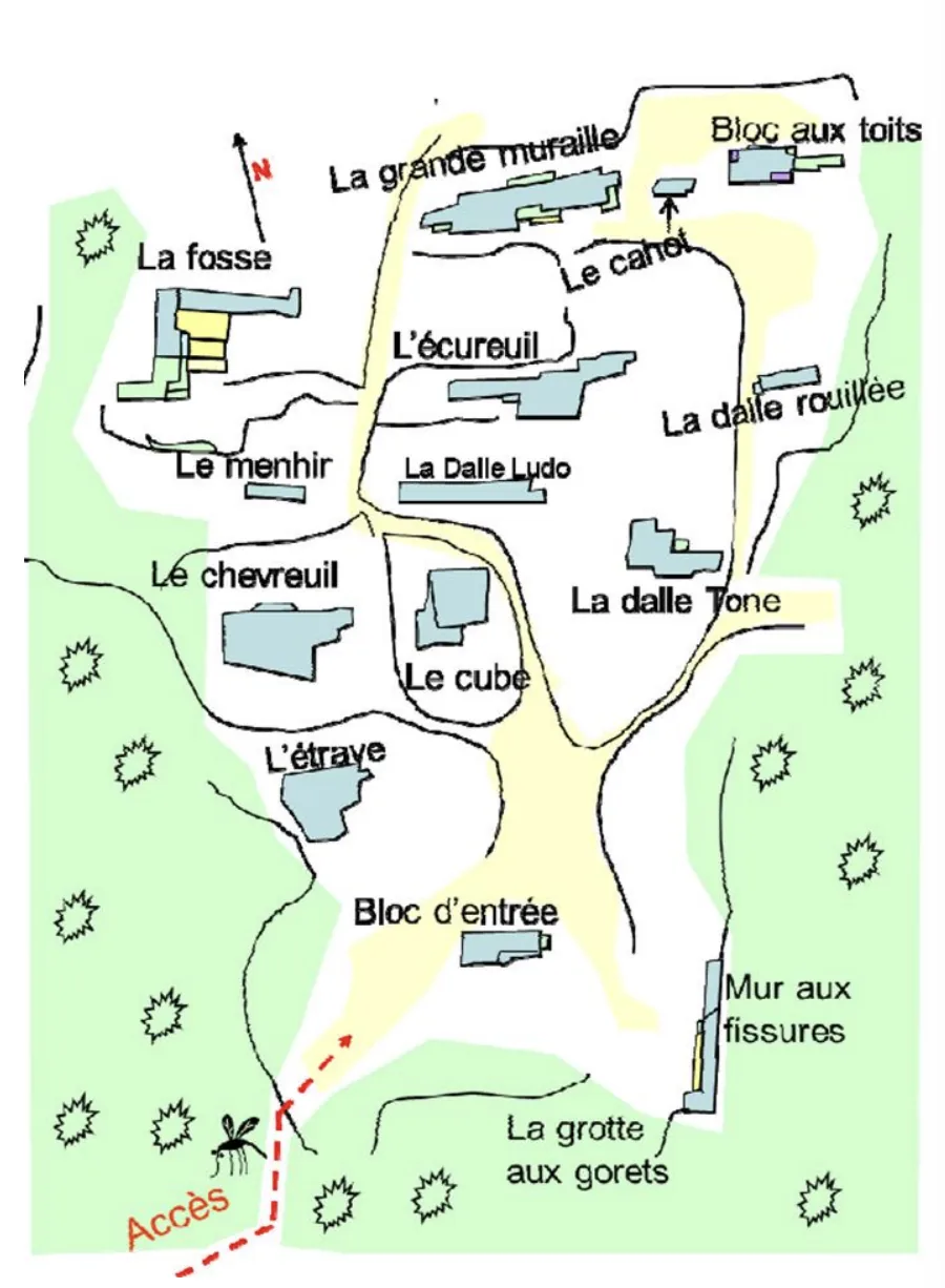 Saint-Vaast-lès-Mello Les Glachoirs topo