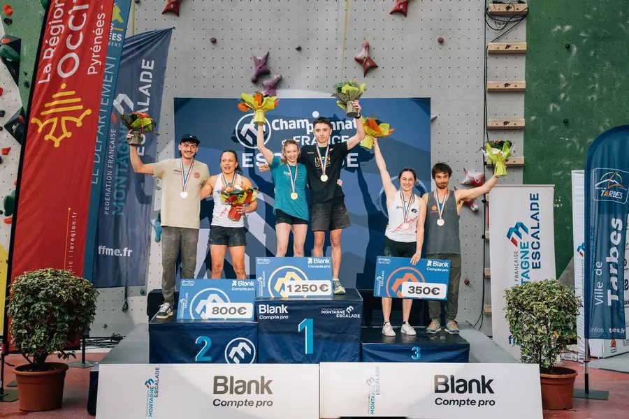 Podium escalade Tarbes 2024