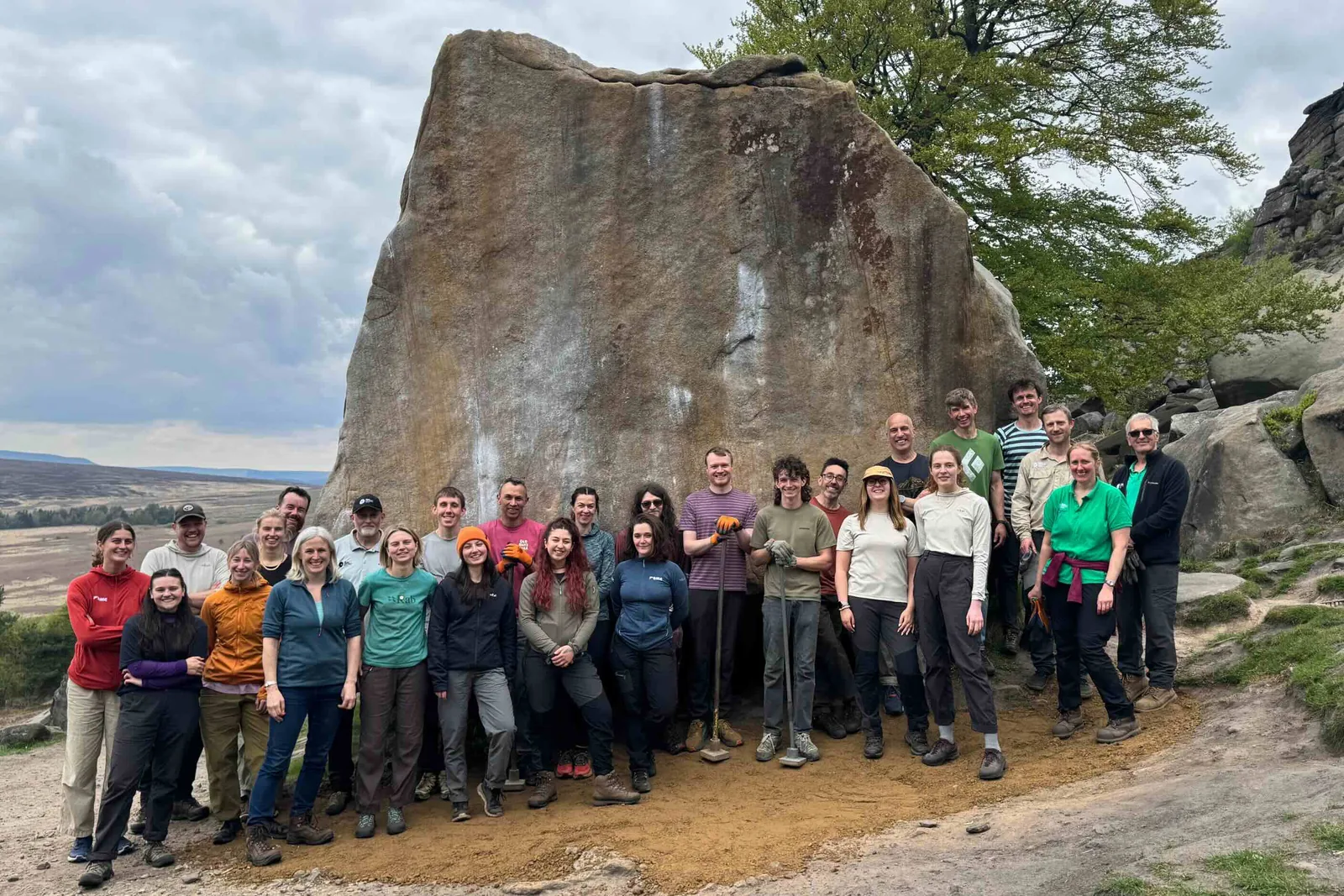 Les bénévoles de Stanage