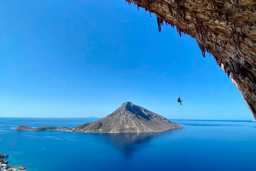 Accident climbing Kalymnos