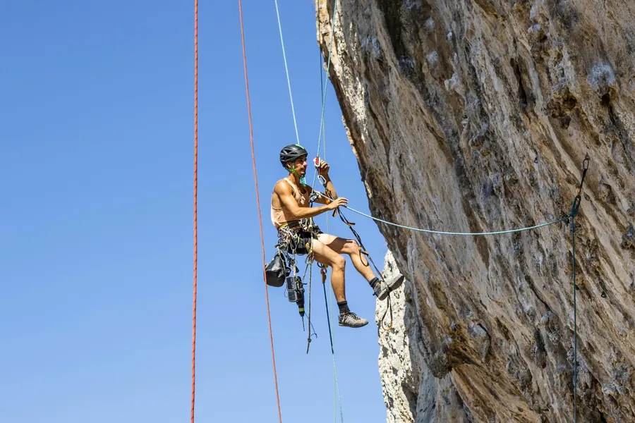 Un équipeur à Kalymnos