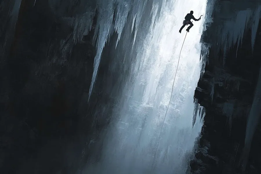 Avalanche cascade de glace