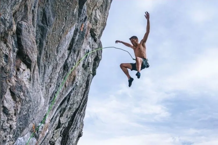 Grimpeur chute