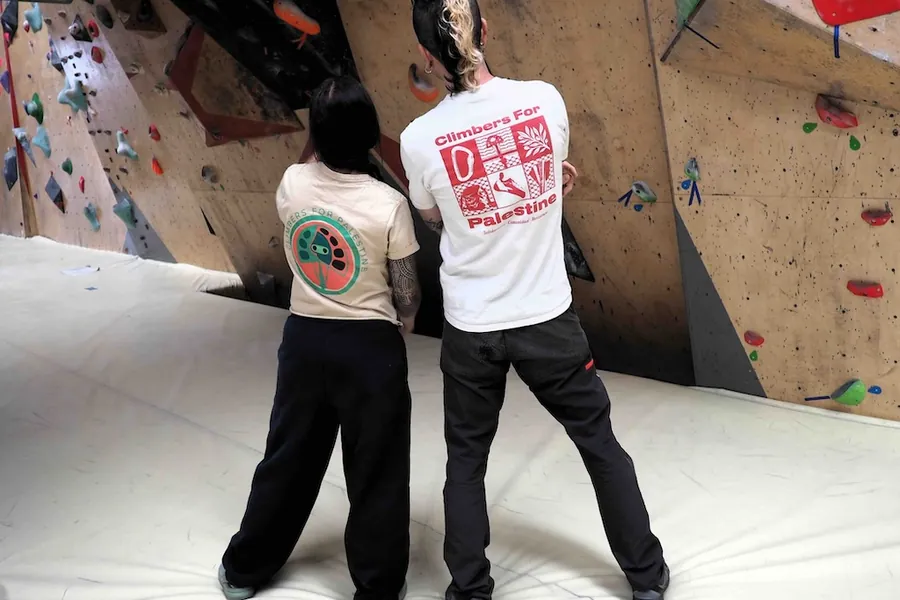 The members of the Climbers for Palestine Spain collective.